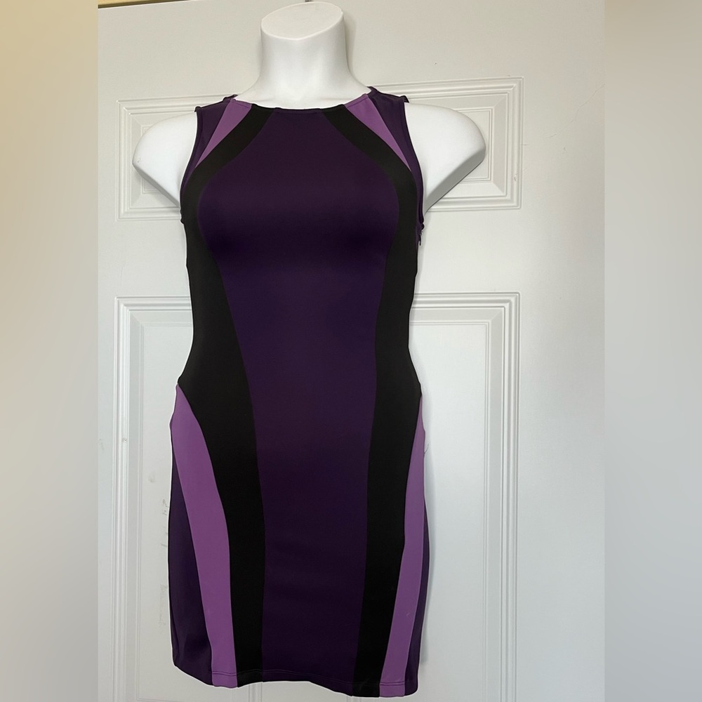 Purple Striped Dress